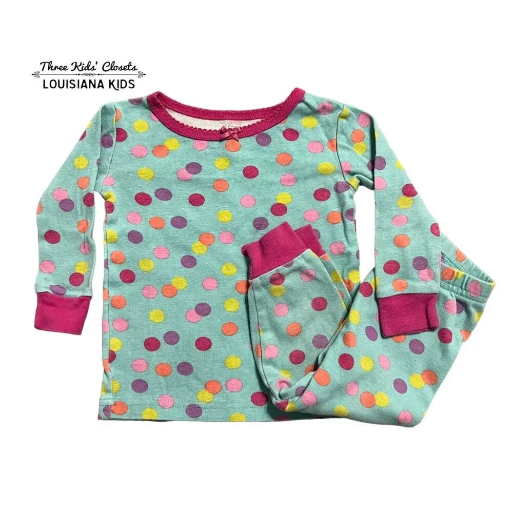 Koala Kids 12m Colorful Polkadot Pajamas